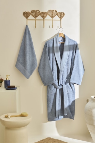 Kaşmir Home Maren Bornoz Seti Mavi L-xl Mavi