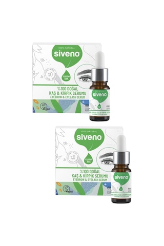 Siveno Ekonomik Paket 2 Adet % 100 Doğal Kaş Kirpik Serumu 10 Ml
