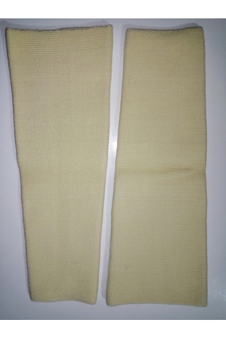 Abarta Uzun Yün Dizlik Krem Rengi 2 Adet 1 Çift 2beden 50-58cm -uzunluk:44,5cm