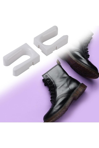 Pazly Suntek 2x Raflı Ev Giriş Yolu İçin Önyükleme Beyaz Raf Sistemi Beyaz