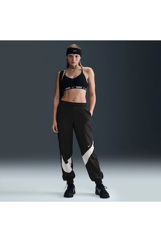 Nike Classic Woven Mr Uv Logo Jogger Yüksek Bel Loose Fit Kadın Siyah Eşofman Altı-sportxstore