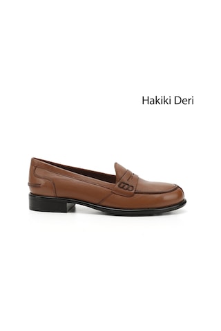 Gönderi(R) Gönderi R Kadın Taba Antik Hakiki Deri Loafer Ayakkabı Gdza61324138 Taba Antik