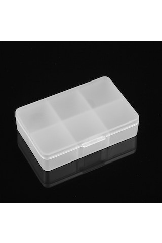 Mufunye 6 Bölmeli Pp Plastik İlaç Kutusu, Taşınabilir, Ev Ve Doğa Etkinlikleri İçin, Şeffaf, Syc-303