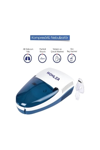 Wöhler Kompresörlü Nebülizatör Hava Buhar Makinesi Cihazı