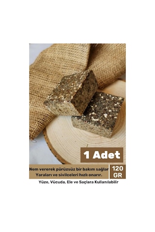 %100 Bitkisel Doğal El Yüz Saç Cilt Vücut Hoş Kokulu Orijinal Saf Çörek Otu Sabunu 120g - 1 Adet