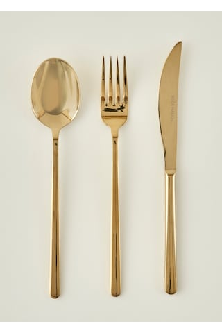 Bella Maison Milano 42 Parça Çatal Kaşık Bıçak Seti Gold Gold