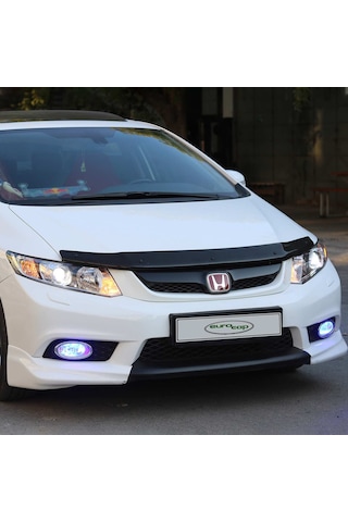 Eurocap Honda Civic 9 Ön Kaput Koruma Rüzgarlık 3Mm Abs 2012-1