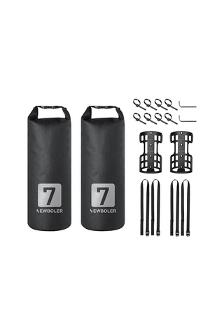 Geeksen Newboler Bisiklet Çatal Çantası 3l Siyah + Montaj Demiri - Nylon+tpu Su Geçirmez - Dağ Yolları Uzun Seyahatler İçin - 1 Set Paket Çok Renkli