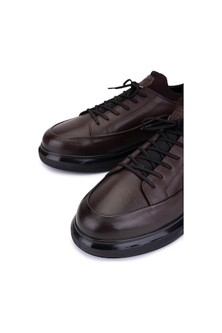 Tamer Tanca Erkek Hakiki Deri Kahverengi Sneakers & Spor Ayakkabı 1145 20548 Erk Ayk Y26 Kahve Anl