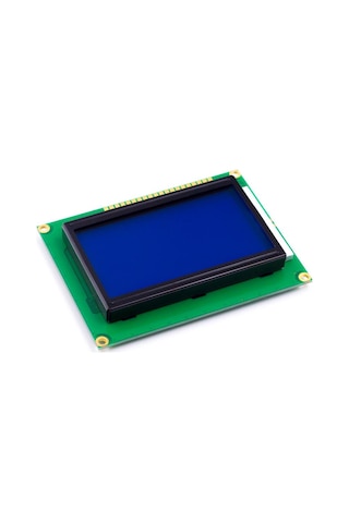 128x64 Lcd Grafik Ekran Modülü - Mavi Arka Plan Lcd12864