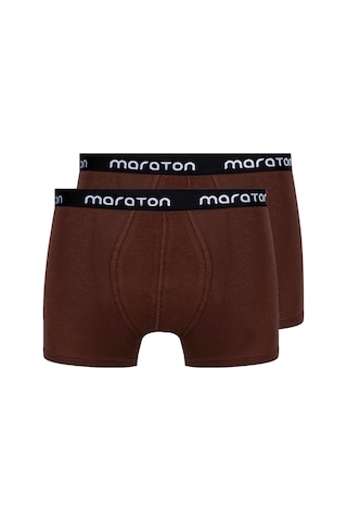 Maraton 2'li Erkek Sepya Boxer Sepya