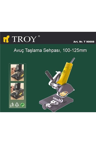 Troy 90008 Avuç Taşlama Sehpası. 100-125 MM