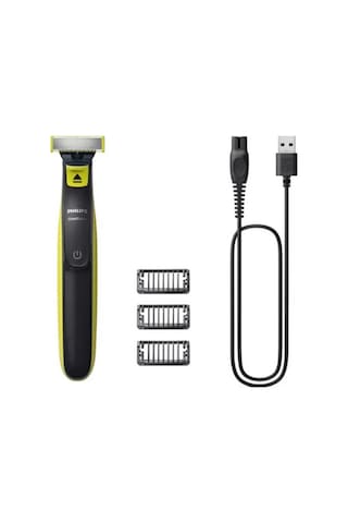 Philips QP2724/10 Oneblade Yüz Şekillendirici + NT1650 Burun Kulak Kılı Temizleme Makinesi