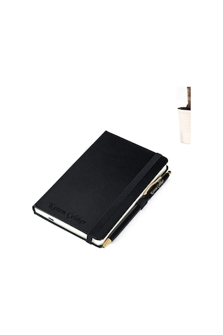İsme Özel Deri Not Defter Kalem Seti