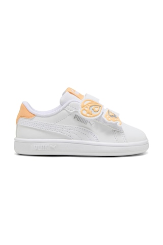 Puma Smash 3.0 Beyaz Kız Çocuk Sneaker Çok Renkli-sarı Çok Renkli - Sarı