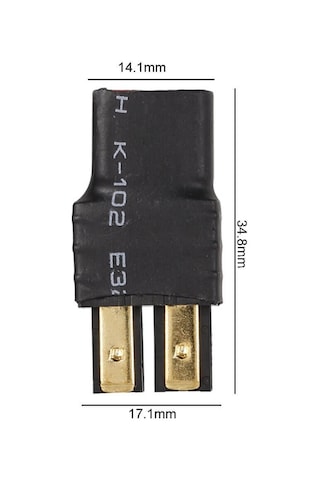 Wozlo Trx Erkek Fiş To T-plug Dişi Konnektör Çevirici Adaptör Lipo Pil