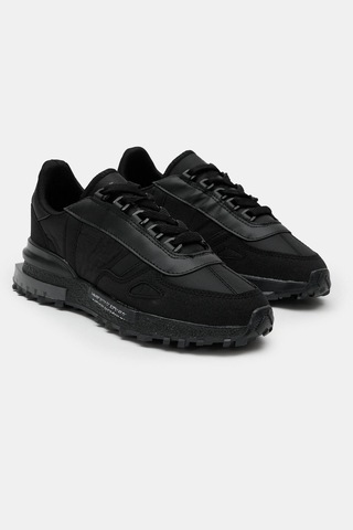 Tonny Black Kalın Termo Taban Yazı Detaylı Retro Stil Günlük Unisex Siyah Spor Ayakkabı Tbhkn005 Siyah