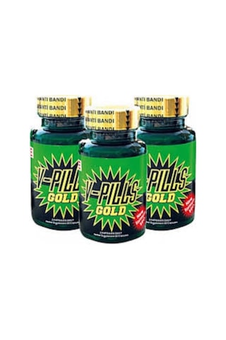 Hızlı Express V-Gold V-Pills Gold Bitkisel Kapsül 3 Kutu