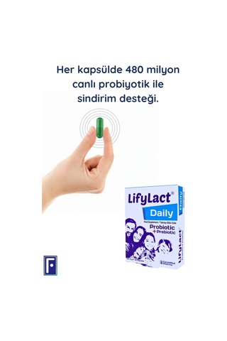 Daily Probiyotik, Prebiyotik, 30 Kapsül ,2 Avantaj Seti