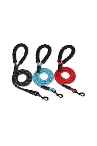 River World Gezdirme Tasması Reflektörlü Fitil 120 Cm X 8 Mm Evcil Hayvanlar İçin