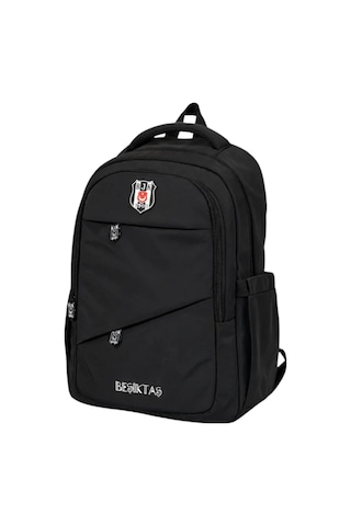 Me Çanta Beşiktaş Lisanslı Cep Detaylı Siyah Sırt Çantası