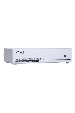 Powermaster Pm-2553 8 Port Vga Dağıtıcı Çoğaltıcı Splitter 9 Volt Adaptörlü 1920x1440 250mhz