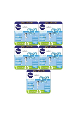 Sleepy Natural Günlük Ped Normal 40'lı X 5 200 Adet
