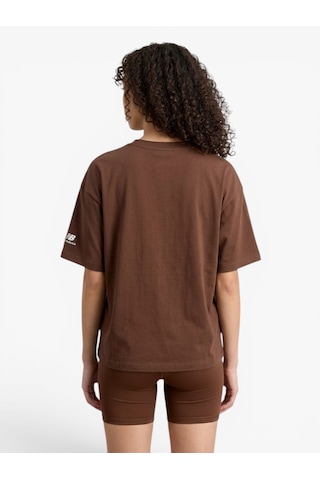 New Balance Nb Lıfestyle Women T-shırt Kadın Kahverengi T-shirt - Wnt1402