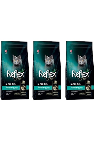 Reflex Plus Urinary Tavuklu Yetişkin Kedi Maması 3 x 1500 G