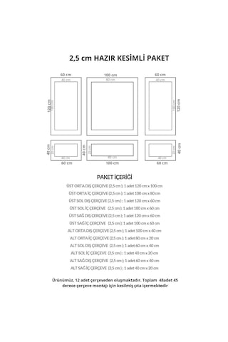 Diecor Boyanabilir Dekoratif Özel Hazır Kesim 2.5 Cm Duvar Çıtası Turkuaz 2,5 Cm Model:xa268