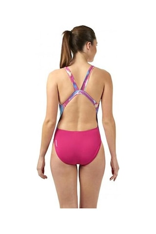Speedo Kadın Yüzme Mayosu Pembe Speedo Alv Digi Lbck Af Pink/blue Tek Parça Bayan Mayo 8 083709257 Pembe