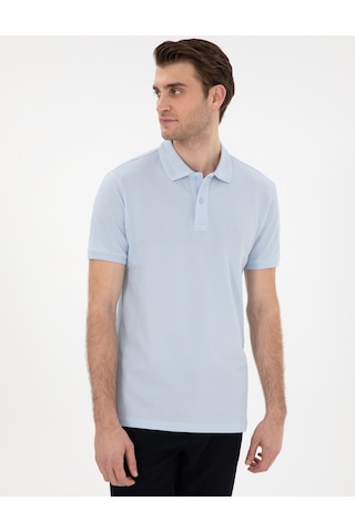 Pierre Cardin Erkek Açık Mavi Tişört Basic 50302561-vr003 Açik Mavi