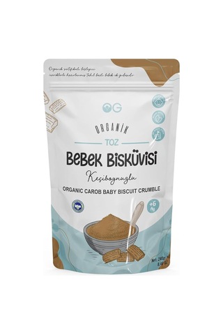 Og Organik Keçiboynuzlu Toz Bebek Bisküvisi 240 Gr 6+ Ay