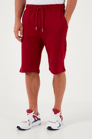 Buratti Pamuklu Regular Fit Normal Bel Cepli 2'Li Paket Erkek Şort 590804142S2 Antrasit-Bordo