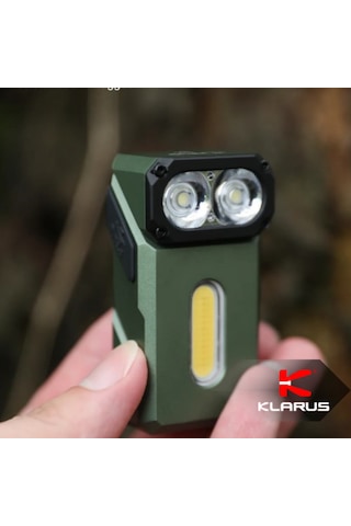 Klarus E8 Triple-light 1000 Lümen El Feneri Yeşil