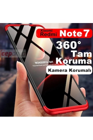 Xiaomi Redmi Note 7 Kilif Zore Kamera Korumali 360 Tam Koruma Ays 235326341 - Renk Seçimi-Kampanya / Gold-Cam Ekran Koruyucu(+15)