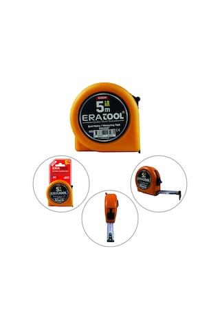 Şerit Metre 5 19mm - Sarı Era12527