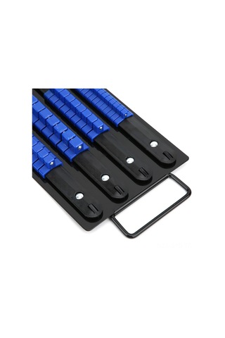 Symbee Çelik Soket Rafı, 80 Adet Çift 1/4", 3/8", 1/2" İle Sağlam Saklama, Taşıma Kolaylığı Ve Dayanıklılık