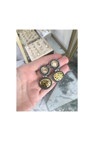 Tasarım Özel Seri Küpe - Model 670 Çok Renkli