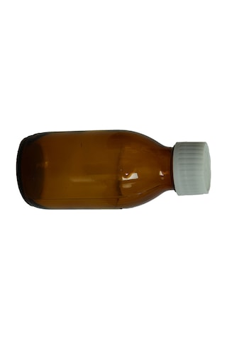 Lokman Avm Boş Kilitli Kapaklı Cam Şişe Koyu Renkli 100 ML