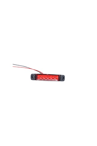10 Adet Kırmızı Parmak Lamba 6 Led 12v 24v