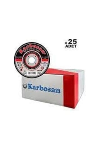 Karbosan Paslanmaz Çelik Inox İnce Kesme Disk T41 Düz 115x1,0x22,23 Mm Aa 54 R Bf80 25 Adet