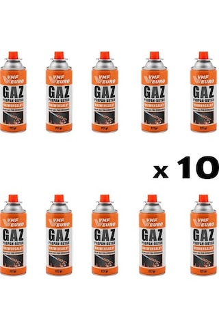 Kamp Ocak Gazı Valfli Kartuş 227 G x 10 Adet Çok Renkli