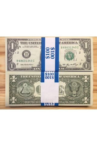 Axe Tools 1 Balya Geçersiz Sahte 100 Adet Koleksiyon 1 Amerikan Doları Çil Para