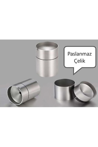 Dekoratif Paslanmaz Çelik Küllük 9cm