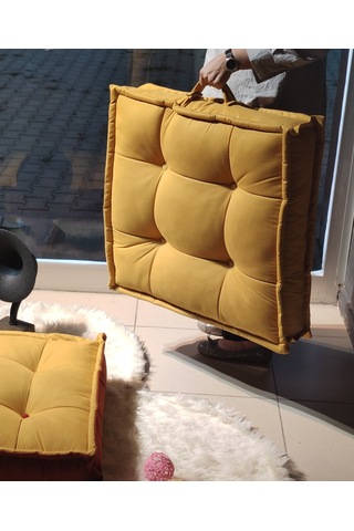 Colormix Bisküvi, Oturma Minderi, Bahçe Minderi, Piknik Minderi, Kalorifer Önü, Tv Izleme Minderi, Hardal Sarisi Hardal Sarısı