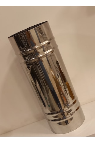 Renuzu Soba Borusu Çap 13 Cm Derinlik 50 Cm Paslanmaz Krom Çelik 430