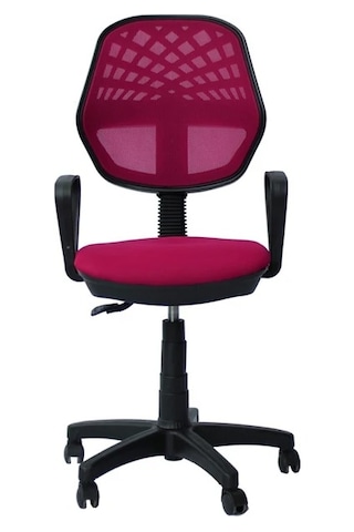 Pembe Ofis Büro Koltuğu Çalışma Sanalyesi Oyuncu Koltuğu