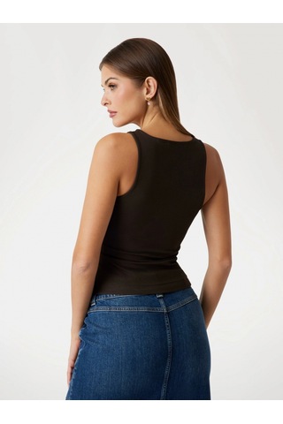 Guess New Sl Round Kadın Kahverengi Top W5gp57kcv52-g1t7 Kahverengi