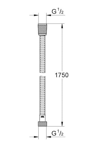 Grohe Vitalioflex Metal 1750mm Metal Duş Hortumu Krom 2750300 Diğer